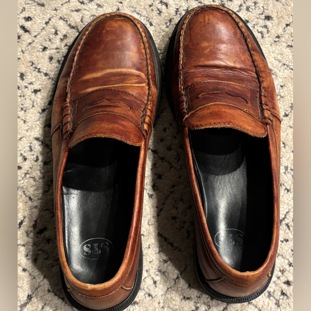 STS Executive Steel Toe Penny Loafers - Brown Leather - Men's 10.5 M - Picture 2 of 6